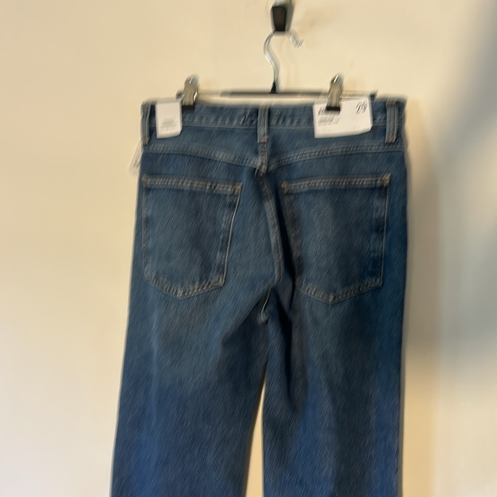 AGolde Lena Mid Rise Baby Bootcut jeans Sz 29 Placebo Dark Blue - Picture 8 of 10